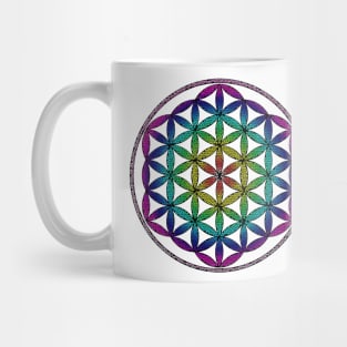 Flower of Life - Sacred Geometry Stained Glass Mug